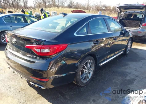 2017 Hyundai Sonata Sport 2.0T из США, поврежденный, VIN 5NPE34AB5HH556324